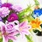 Artificial Flowers Purple Cemetery Flowers Memorial Day Fake Rose Hyacinth with Chrysanthemum Bouquet Summer Silk Floral Arrangement for Home Garden Wedding Table Entryway Indoor Outdoor Decor